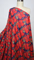 Artlux ~ 'Lily - Navy' Luxury Cotton Lawn ~ Made in Italy